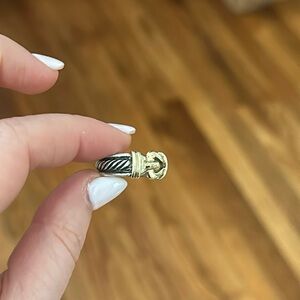 David Yurman rope & buckle ring size 6-1/2